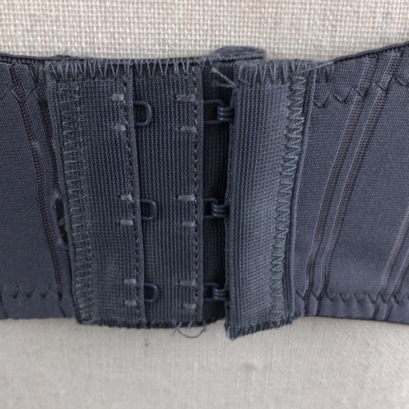 SALE 3/$40 NWT Body Embrace  t-shirt bra grey stripe with lace trim 38D - Picture 5 of 11